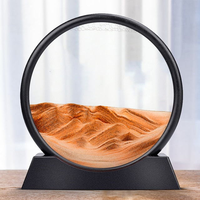 3D Hourglass Deep Sea Sandscape In Motion