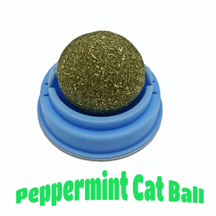 Natural Catnip Cat Wall Stick-on Ball