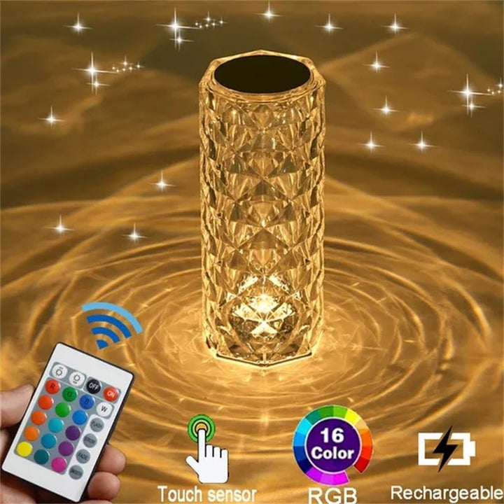 LED Crystal Lamp Touch Remote Design