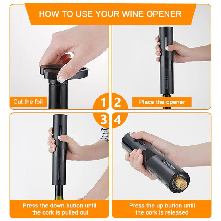 Electric Wine Bottle Opener Kit
