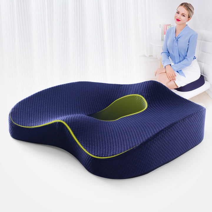 Memory Foam Seat Cushion and Orthopedic Pillow