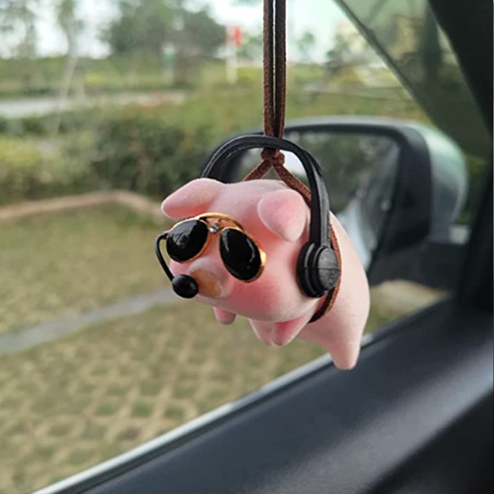 Swing Pig Car Interior Ornament