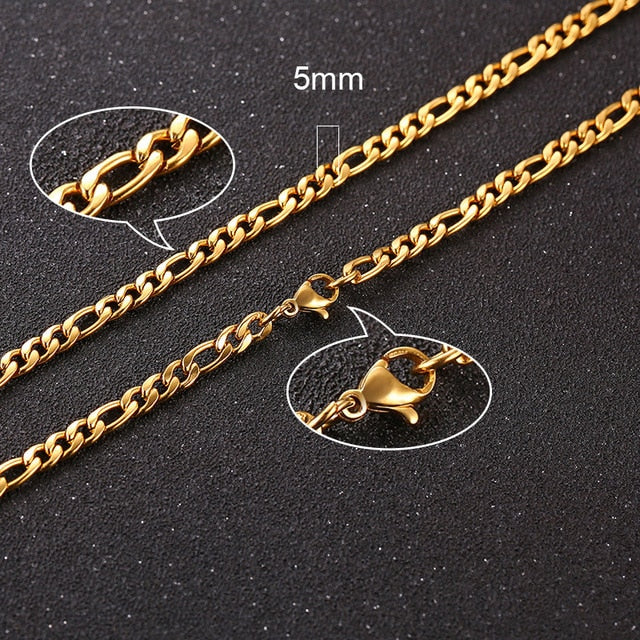 Twisted Rope Figaro Necklaces