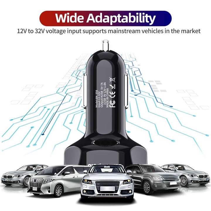 Car Mobile Phone Charger USB Charger  For all phones GPS Fast Charging